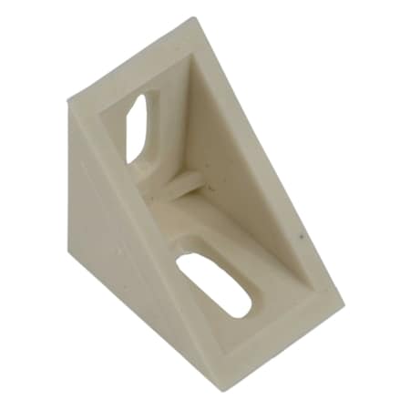 Midwest Fastener 90 Degree x 1" x 1" Batural Plastic Mounting Brackets 10PK 39443